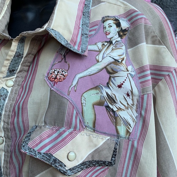 Customized Zombie Button Down - Picture 2 of 5